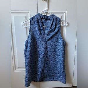 Patterned sleeveless top